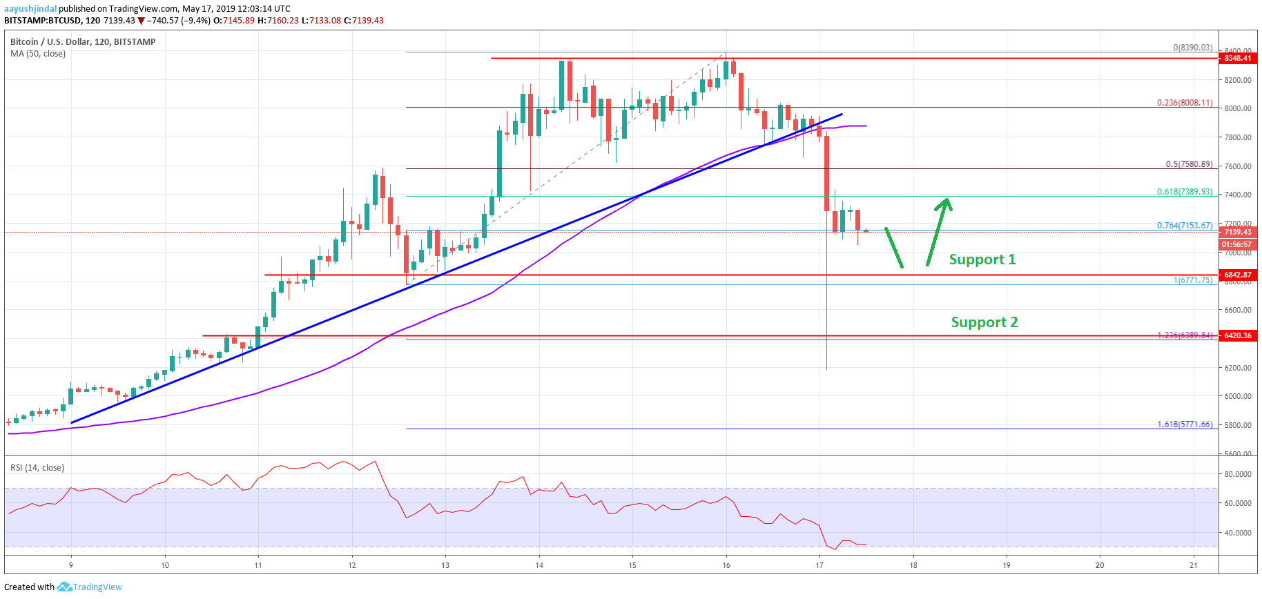 Bitcoin Price Analysis BTC Chart